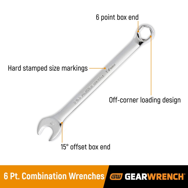 GEARWRENCH 6 Pt. Combination Wrench  11/16"" - 81776 - Image 2